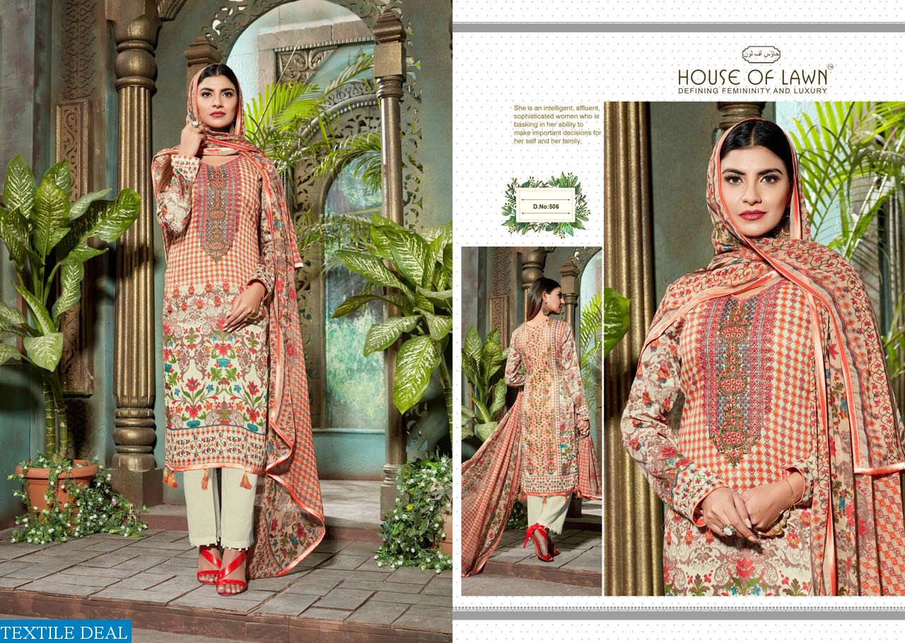 house of lawn muslin vol-5 Wholesale Ethnic dress material